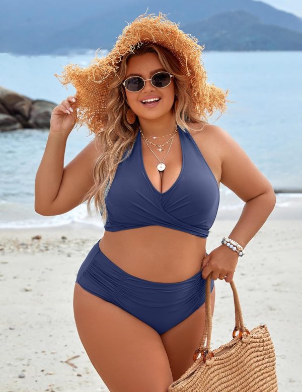 Blooming Jelly Womens Tummy Control Bathing Suits Modest High Waisted Bikini Sets Cute Halter 2 Piece Swim Suits 2025 - Image 65