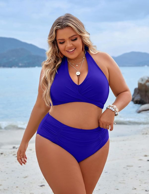 Blooming Jelly Womens Tummy Control Bathing Suits Modest High Waisted Bikini Sets Cute Halter 2 Piece Swim Suits 2025 - Image 79