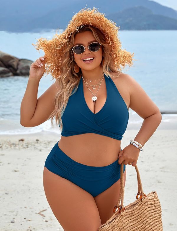 Blooming Jelly Womens Tummy Control Bathing Suits Modest High Waisted Bikini Sets Cute Halter 2 Piece Swim Suits 2025 - Image 92