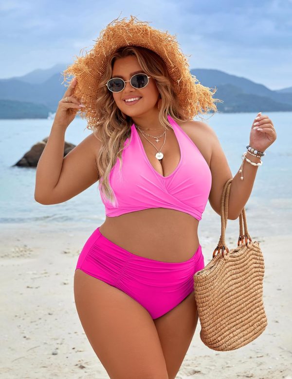 Blooming Jelly Womens Tummy Control Bathing Suits Modest High Waisted Bikini Sets Cute Halter 2 Piece Swim Suits 2025 - Image 98