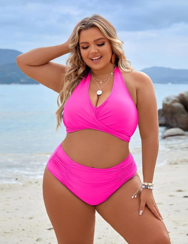 Blooming Jelly Womens Tummy Control Bathing Suits Modest High Waisted Bikini Sets Cute Halter 2 Piece Swim Suits 2025 - Image 103