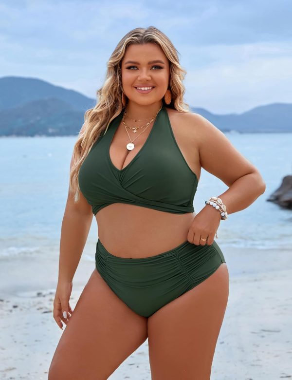 Blooming Jelly Womens Tummy Control Bathing Suits Modest High Waisted Bikini Sets Cute Halter 2 Piece Swim Suits 2025 - Image 163